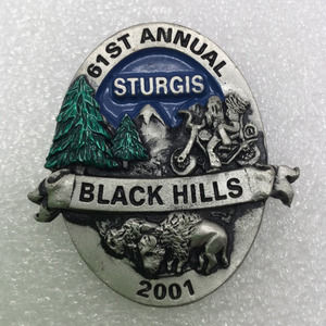 61st Annual Sturgis Black Hills 2001 Collector Biker Pin